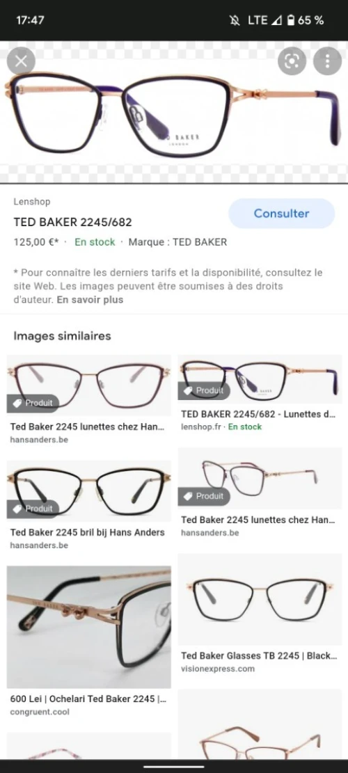 Lunettes de vue originales  pour femme venu d'Espagne 