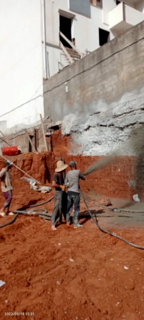 béton projeté blindage