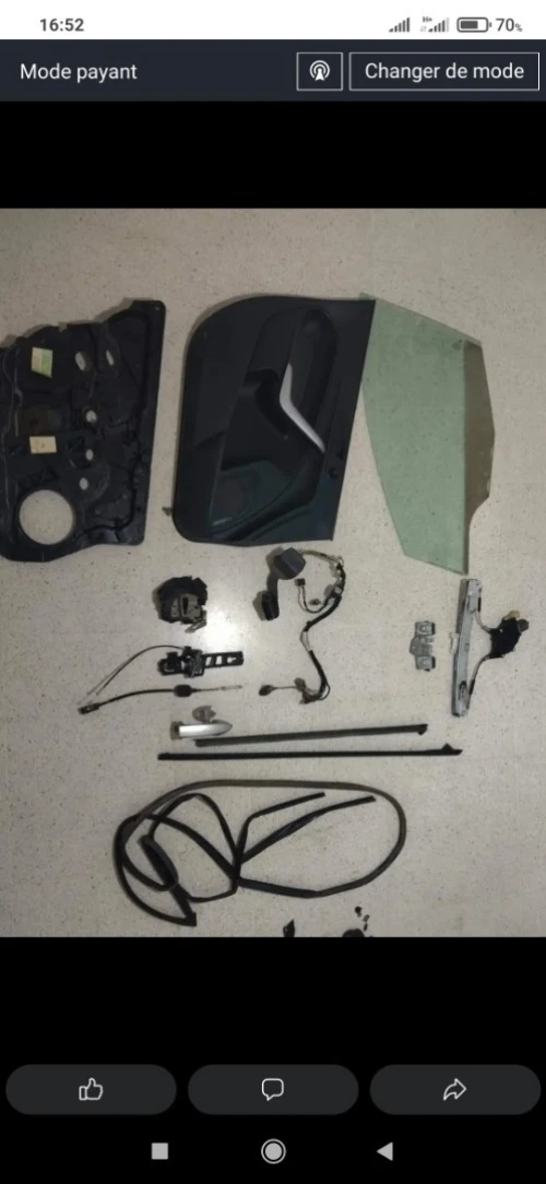 Pièce complète porte chauffeur Ford fiesta 