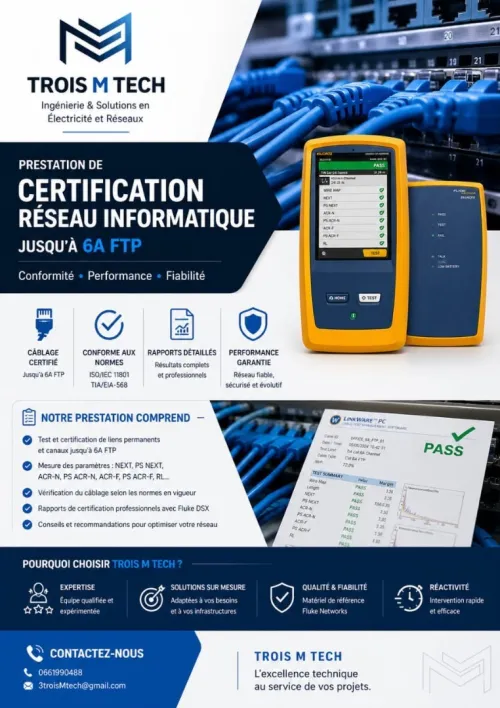 Certificat réseau informatique