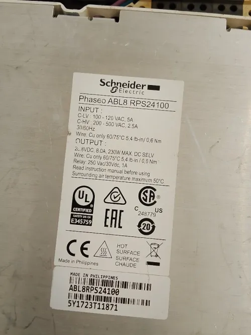 Alimentation Schneider 24V 10A ABL8RPS24100