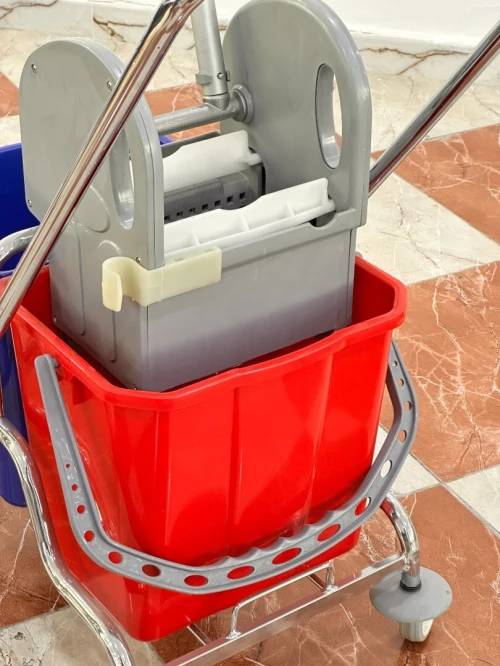 Chariot de lavage double bac