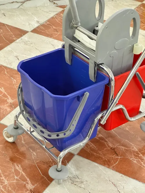 Chariot de lavage double bac