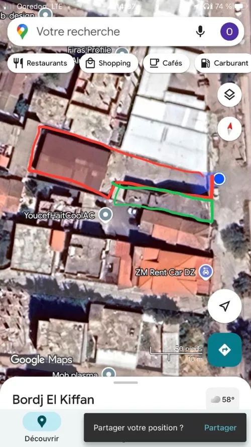 Vente Terrain Alger Bordj el kiffan