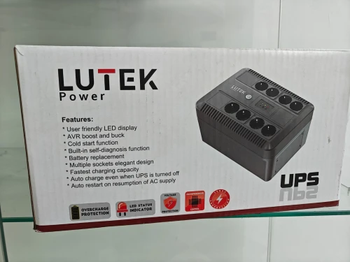 Ondeleur Professionnel lutek 1000VA - 8 prise / Protection électrique Premium/ Sécurité électrique