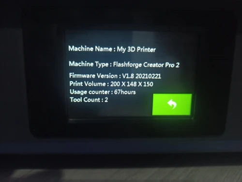 3D printer Flashforge creator 2 pro