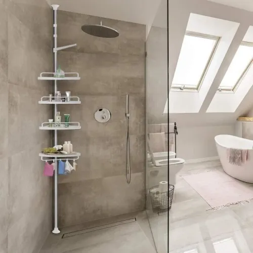 Étagère de rangement d'angle Salle de bainرف الركن للحمام