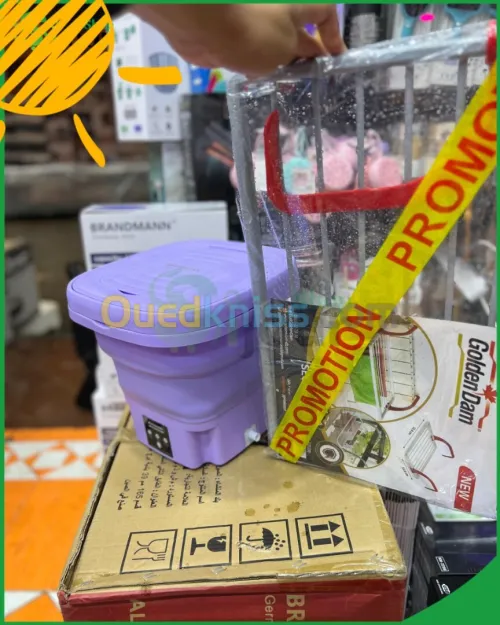 Pack Machine à Laver Pliable+ sèche  عرض غسالة صغيرة قابلة للطي + مجفف