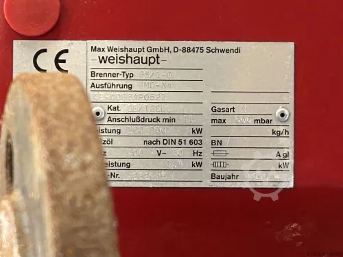 Brûleur à gaz Weishaupt G5/1D et GL5/1-D Double combustible