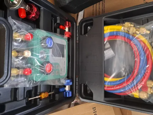  NOUVEAUTÉ Compteur Électronique de Pression Double Manifold Digital 523