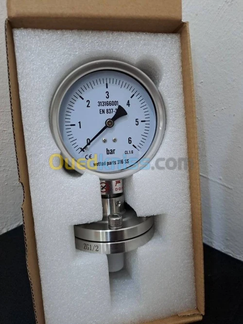 Manomètre WETTOD Inox 316 SS  Raccord ZG1/2