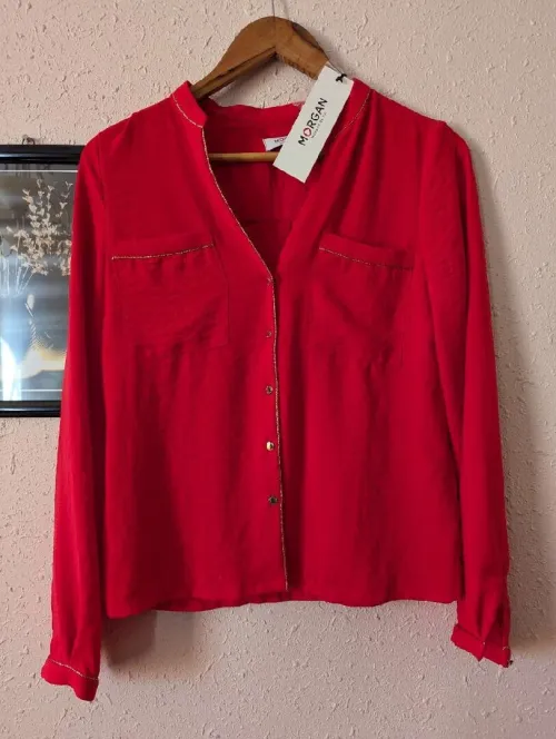 GILET ET CHEMISE "MORGAN" (TAILLE 38)