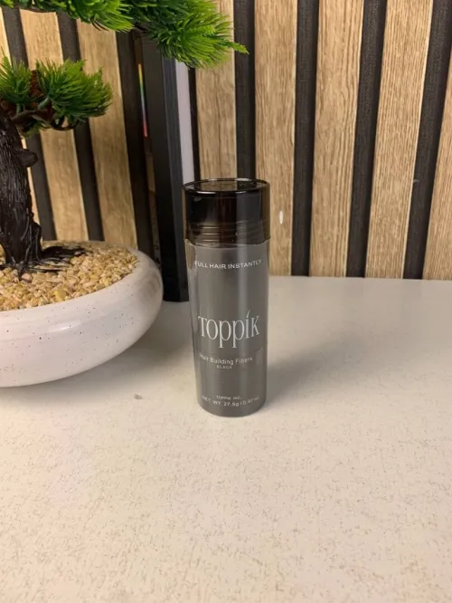 Toppik fibres capillaires noires - ألياف "توبيك" لتكثيف الشعر
