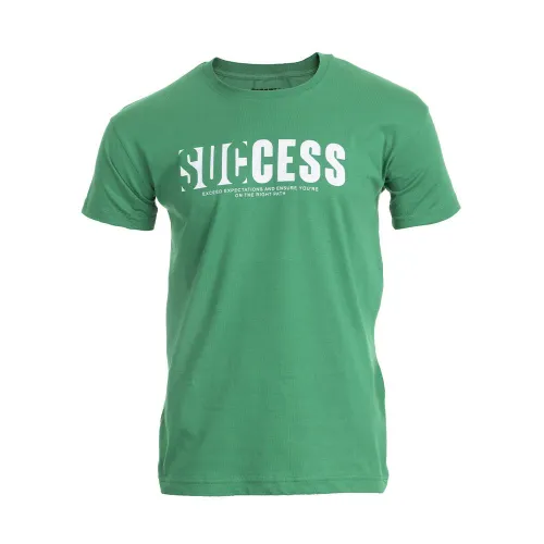 T-SHIRT HOMME DEPART VERT 100% COTON PRINT