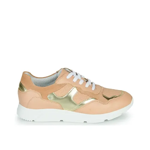 BASKETS ANDRÉ FEMME CUIR ROSE
