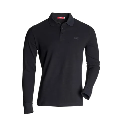 POLO MANCHES LONGUES DEPART HOMME NOIR