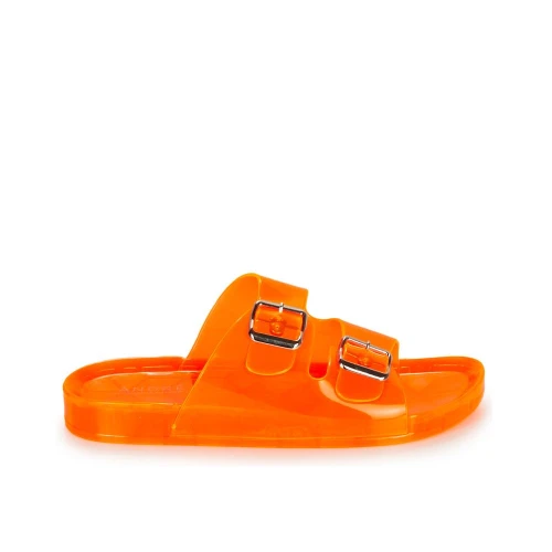 MULES DE PLAGE ANDRÉ FEMME EN CAOUTCHOUC ORANGE
