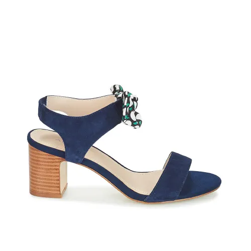 SANDALES ANDRÉ FEMME SUPENS DAIM BLEU