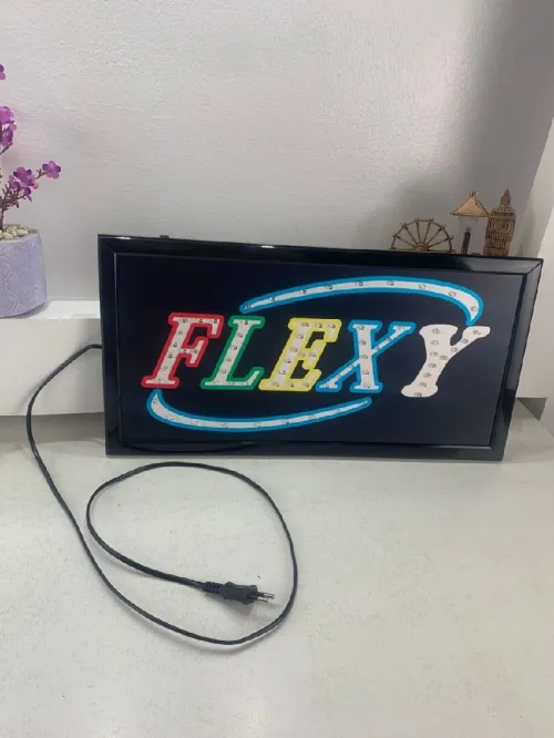 Plaque de Signalisation LED Multicolore Flexy  لوحة إشهارية ضوئية