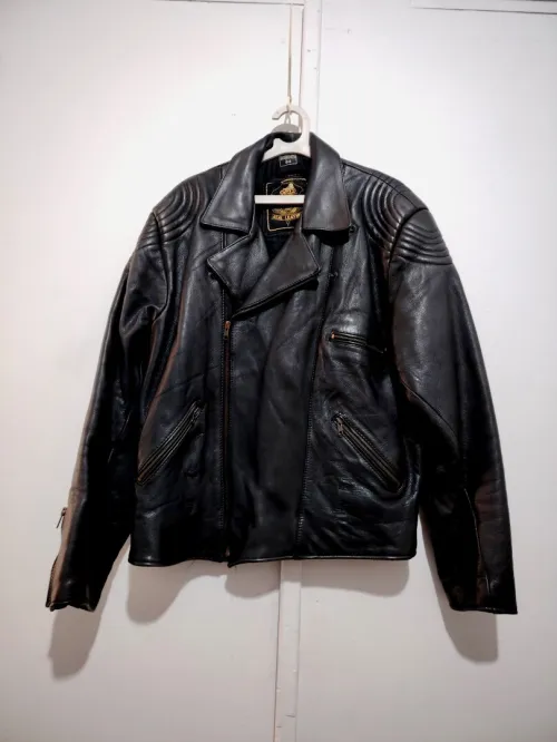 Blouson cuir moto