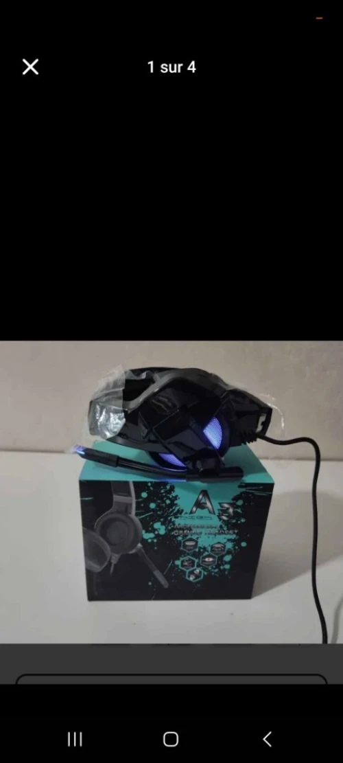 Casque gaming avec support 
