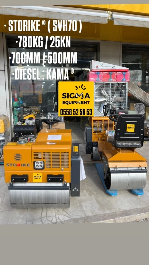 ROULEAU COMPACTEUR A MAIN 2 CYLINDRES / 720KG / SDBM ( BM70 )