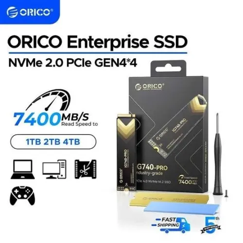 SSD M2 NVMe Orico IG740PRO (TLC dissipateur) - 1 To , jusqu'à 7100 Mo/s