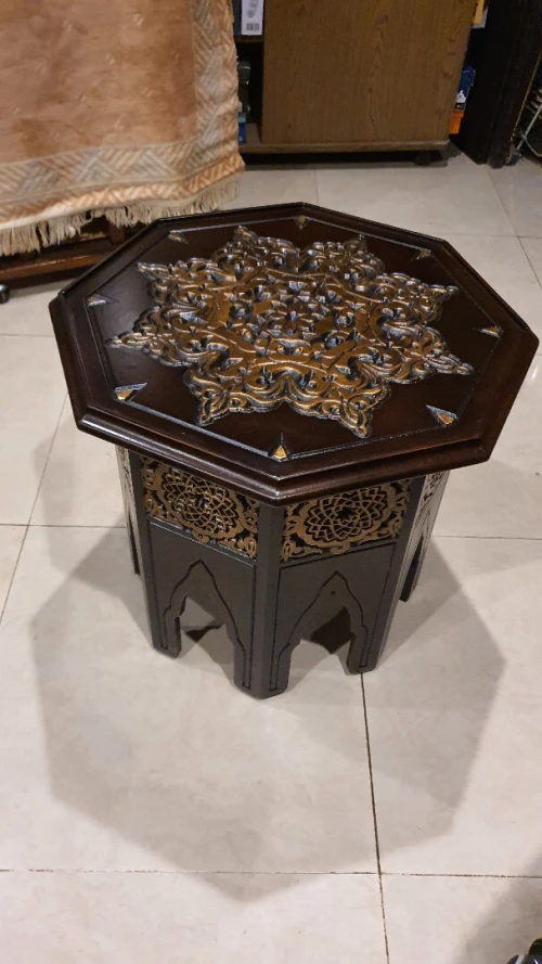 Table, Guéridon octogonal mauresque syrien LIQUIDATION