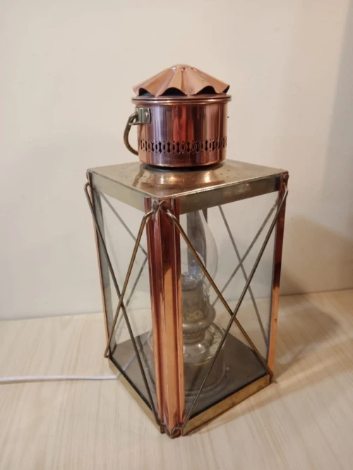 Lanterne, lampe de cabine de bateau en laiton  LIQUIDATION