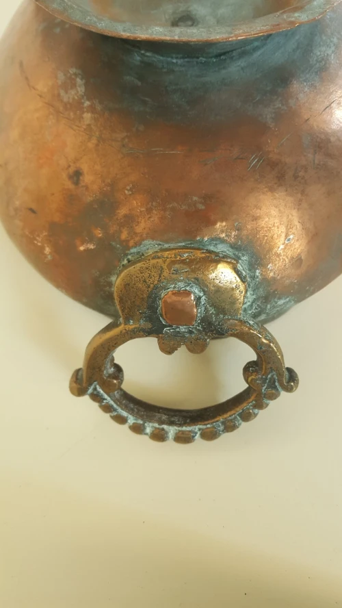 Soupiere très ancienne en cuivre rouge 