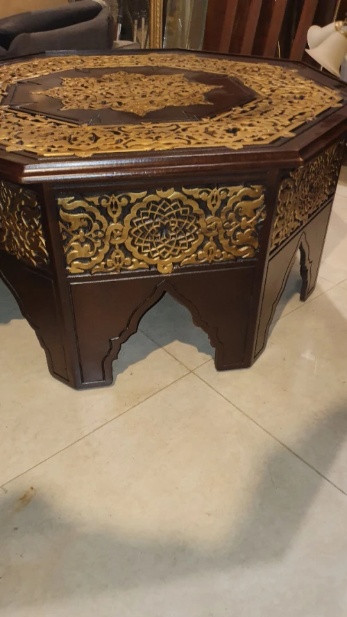 Table basse octogonale mauresque syrienne LIQUIDATION