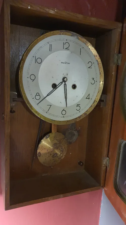 Horloge Murale Vintage Zegar Metron ZS-102 - Design Polonais Années, pendule 60 Art déco