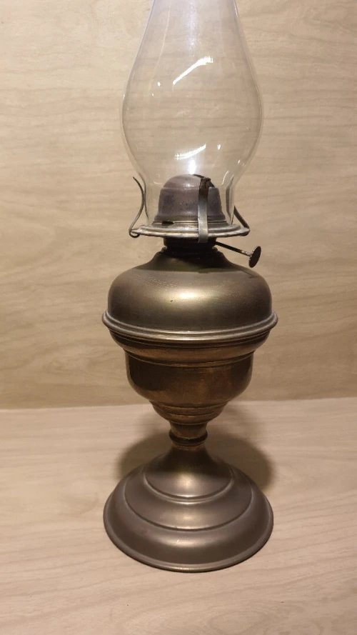 Lampe à pétrole Kinké en cuivre / Laiton
