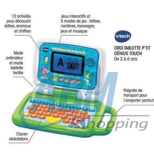 Ordi-tablette petit genius touch- Vtech