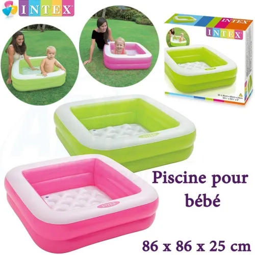 Piscine pour bébé 86 x 86 x 25 - INTEX مسبح للأطفال قابل للنفخ (facturation disponible)