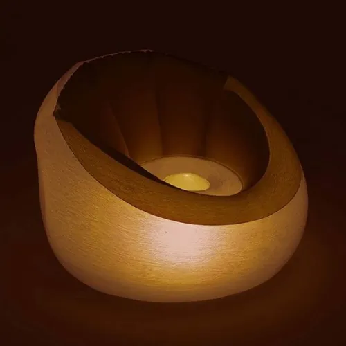 Pouf Gonflable avec Led Incorporée 7 Couleurs 102x97x71cm  Bestway