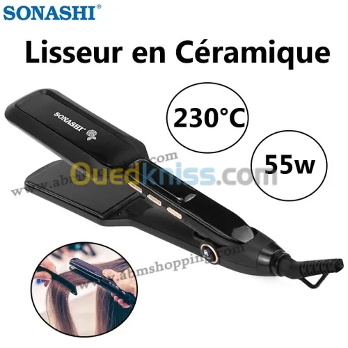 GRANTIE produit 2 ans Lisseur en céramique 230C 55W | SONASHI