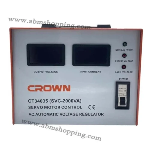 Stabilisateur Electrique, Régulateur De Tension 3000VA | CROWN