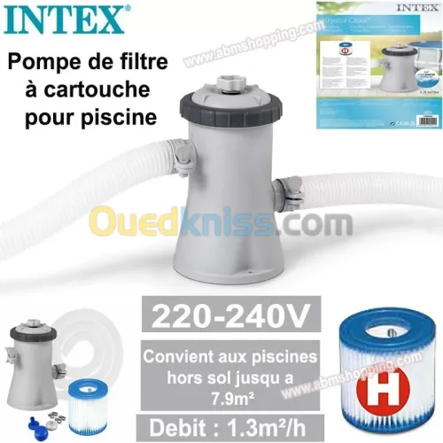 Pompe de filtration à cartouche pour piscine _Intex ( Facturation Disponible )