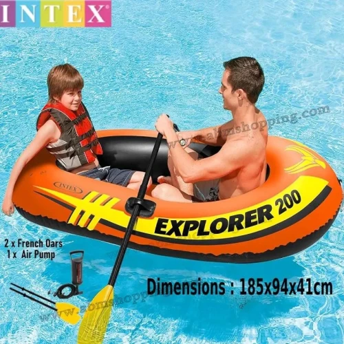Bateau gonflable 2 place explorer 200 185X94X41cm | Intex
