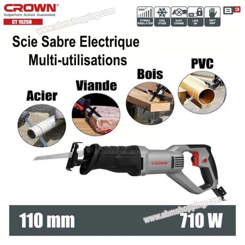 Scie Sabre Electrique Multi-utilisations 710w _Crown