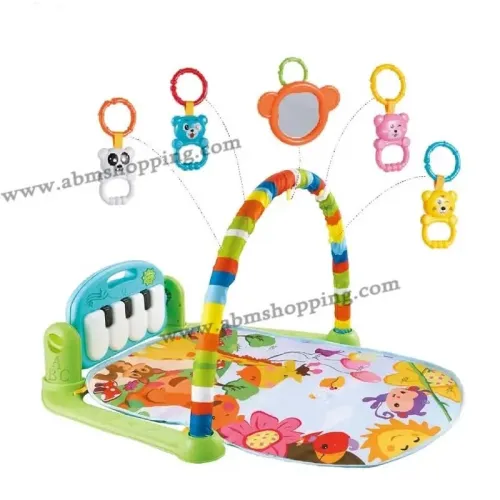 Tapis D Éveil Bébé avec Piano Multifonction Musical 0m+ | Fitness Rack