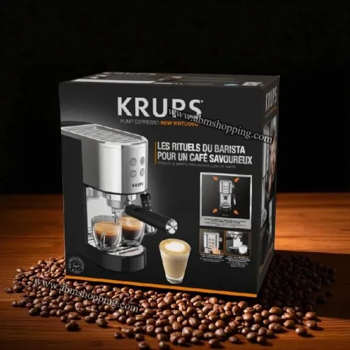 Machine à café expresso -15bars- à pompe virtuoso + inox | Krups