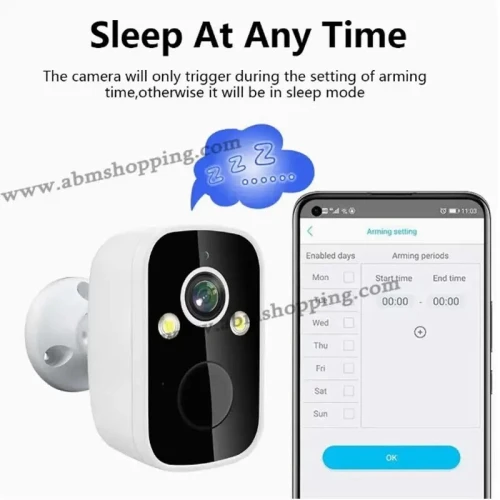 Caméra de Surveillance Extérieure Sans Fil WiFi Batterie 5000mAh HD avec Vision Nocturne et Alarme | O-KAM Pro