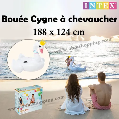 Bouée Cygne à chevaucher 188x124cm | INTEX