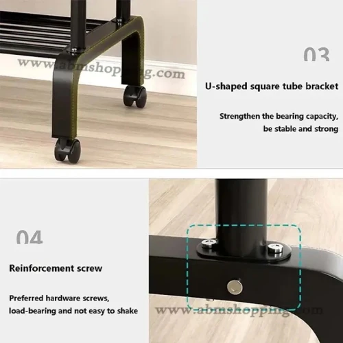 Penderie mobile double (110x57x150cm)