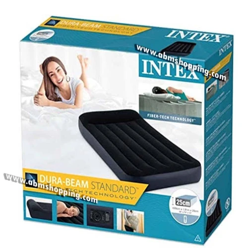 Matelas Gonflable 191x99x25cm avec pompe intégrée électrique - Intex (facturation disponible) 