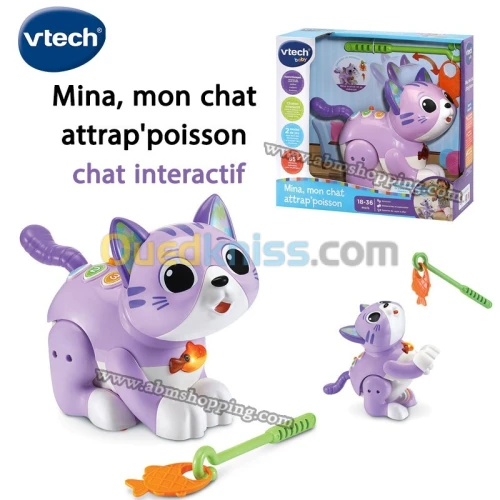 Mina mon chat attrap poisson  chat interactif | Vtech