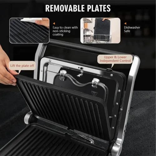 Panineuse Multifonction Tactile avec Ouverture à 180 degré 2000W | MULTISMART