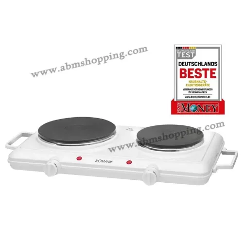 Plaque chauffante de cuisson double 2500 W | Bomann